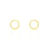 Boucles D'oreilles Puces Berangere Cercle Or Jaune-Histoire d'Or Outlet