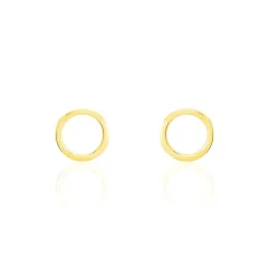 Boucles D'oreilles Puces Berangere Cercle Or Jaune-Histoire d'Or Outlet