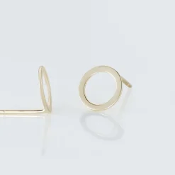 Boucles D'oreilles Puces Berangere Cercle Or Jaune-Histoire d'Or Outlet