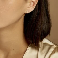 Boucles D'oreilles Puces Berangere Cercle Or Jaune-Histoire d'Or Outlet