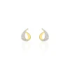Histoire d'Or Boucles D'oreilles Puces Boucle D'or Or Jaune Oxyde De Zirconium