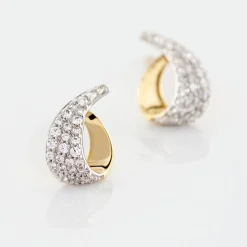Histoire d'Or Boucles D'oreilles Puces Boucle D'or Or Jaune Oxyde De Zirconium