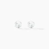 Histoire d'Or Boucles D'oreilles Puces Bridie Argent Blanc Pierre De Synthese
