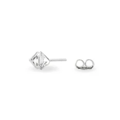 Histoire d'Or Boucles D'oreilles Puces Bridie Argent Blanc Pierre De Synthese