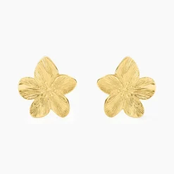 Boucles D'oreilles Puces Barbade Acier Jaune-Histoire d'Or Online