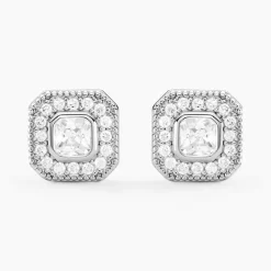 Boucles D'oreilles Puces Baroque Party Argent Blanc Oxyde De Zirconium-Histoire d'Or Outlet