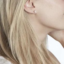 Boucles D'oreilles Puces Charlene Or Jaune Diamant Synthetique-Histoire d'Or Hot