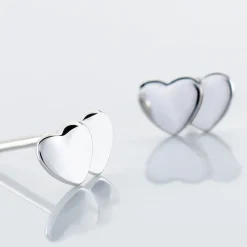 Histoire d'Or Boucles D'oreilles Puces Collinette Argent Blanc