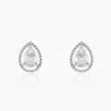 Histoire d'Or Boucles D'oreilles Puces Cyra Argent Blanc Oxyde De Zirconium