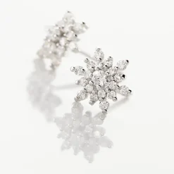 Histoire d'Or Boucles D'oreilles Puces Cyriac Argent Blanc Oxyde De Zirconium