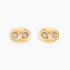 Histoire d'Or Boucles D'oreilles Puces Cara Grain De Cafe Or Jaune