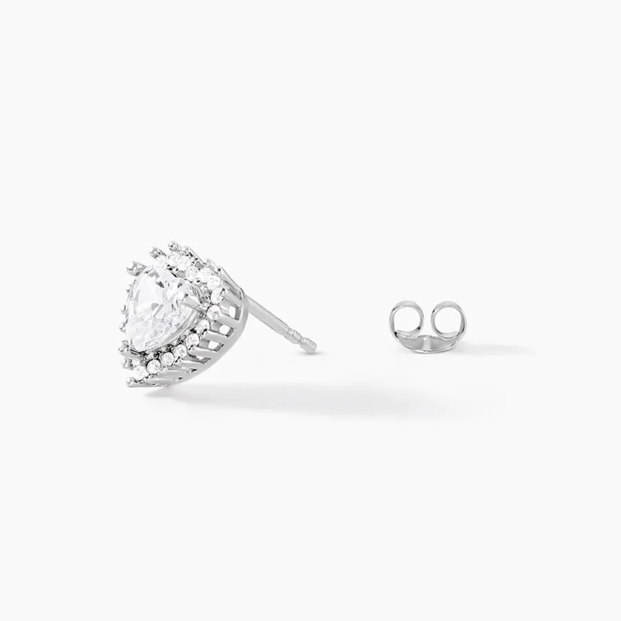 Histoire d'Or Boucles D'oreilles Puces Calvi De Zirconium
