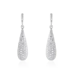 Boucles D'oreilles Puces Celine Or Blanc Diamant-Histoire d'Or