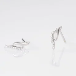 Boucles D'oreilles Puces Callum Or Blanc Diamant-Histoire d'Or Best