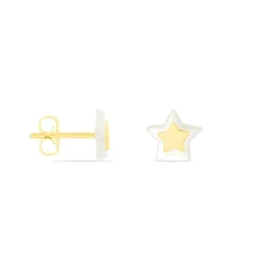 Histoire d'Or Boucles D'oreilles Puces Cleomelia Etoile Or Jaune