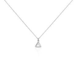 Boucles D'oreilles Puces Cubik Argent Blanc-Histoire d'Or Hot