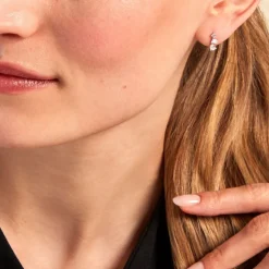 Histoire d'Or Boucles D'oreilles Puces Chadia Argent Blanc Oxyde De Zirconium