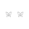 Histoire d'Or Boucles D'oreilles Puces Cyprian Argent Blanc Oxyde