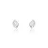 Boucles D'oreilles Puces Couteau Argent Blanc Oxyde De Zirconium-Histoire d'Or