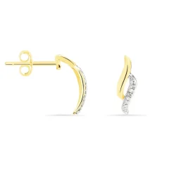 Boucles D'oreilles Puces Callum Or Jaune Diamant-Histoire d'Or Best