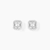 Histoire d'Or Boucles D'Oreilles Puces Collection 1986 Or Jaune Diamant