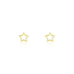 Histoire d'Or Boucles D'oreilles Puces Camomille Or Jaune Oxyde De Zirconium