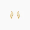 Boucles D'oreilles Puces Caline Or Jaune Diamant-Histoire d'Or
