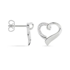 Boucles D'oreilles Puces Daviane Argent Blanc Oxyde De Zirconium-Histoire d'Or New