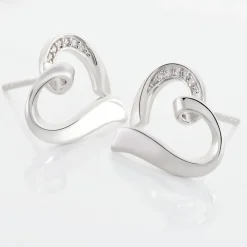 Boucles D'oreilles Puces Daviane Argent Blanc Oxyde De Zirconium-Histoire d'Or New