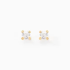 Histoire d'Or Boucles D'oreilles Puces Doreen Or Jaune Oxyde De Zirconium