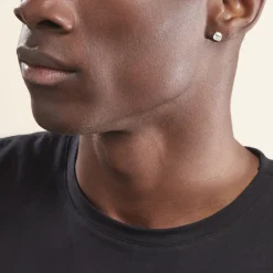 Boucles D'oreilles Puces Doreen Carre Or Jaune Oxyde De Zirconium-Histoire d'Or Hot