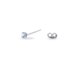 Histoire d'Or Boucles D'oreilles Puces Daria Or Blanc Oxyde De Zirconium