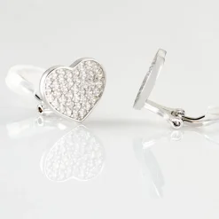 Boucles D'oreilles Puces Darwin Argent Blanc Oxyde-Histoire d'Or Discount