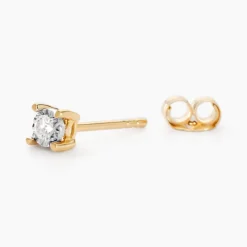 Boucles D'oreilles Puces Diamotion-Histoire d'Or Hot