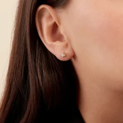 Boucles D'oreilles Puces Diamotion-Histoire d'Or Hot