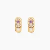 Histoire d'Or Boucles D'oreilles Puces Deonne Or Jaune Améthyste Oxyde De Zirconium