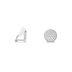 Histoire d'Or Boucles D'oreilles Puces Darwin Argent Blanc Oxyde