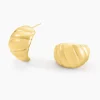 Boucles D'oreilles Puces Dieppe Acier Jaune-Histoire d'Or New
