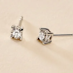 Boucles D'oreilles Puces Diamotion-Histoire d'Or Hot