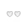 Histoire d'Or Boucles D'oreilles Puces Delicata Argent Blanc Oxyde De Zirconium