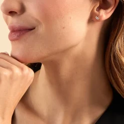 Histoire d'Or Boucles D'oreilles Puces Duchesse De Zirconium