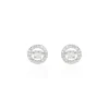 Histoire d'Or Boucles D'oreilles Puces Domitia Or Blanc Diamant