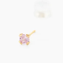 Boucles D'oreilles Puces Doreen Carre Or Jaune Oxyde De Zirconium-Histoire d'Or Online