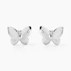 Boucles D'oreilles Puces Diep Argent Blanc Oxyde De Zirconium-Histoire d'Or Clearance