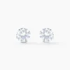 Histoire d'Or Boucles D'oreilles Puces Eddie Or Blanc Oxyde De Zirconium