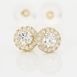 Histoire d'Or Boucles D'oreilles Puces Edmee Or Jaune Oxyde De Zirconium