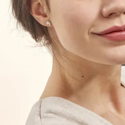 Histoire d'Or Boucles D'oreilles Puces Eleanor Dauphin 0 Or Jaune Strass