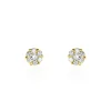 Histoire d'Or Boucles D'oreilles Puces Eleanor Fleur Or Jaune Oxyde De Zirconium