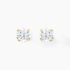 Histoire d'Or Boucles D'oreilles Puces Eddie Or Jaune Oxyde De Zirconium