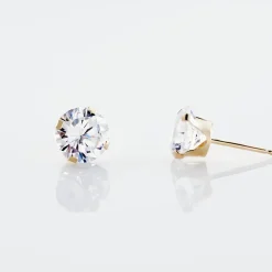 Histoire d'Or Boucles D'oreilles Puces Eddie Or Jaune Oxyde De Zirconium